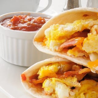 Morning Bacon Breakfast Burrito
