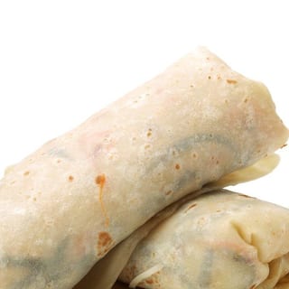 Veggie Spinach and Mushroom Breakfast Burrito